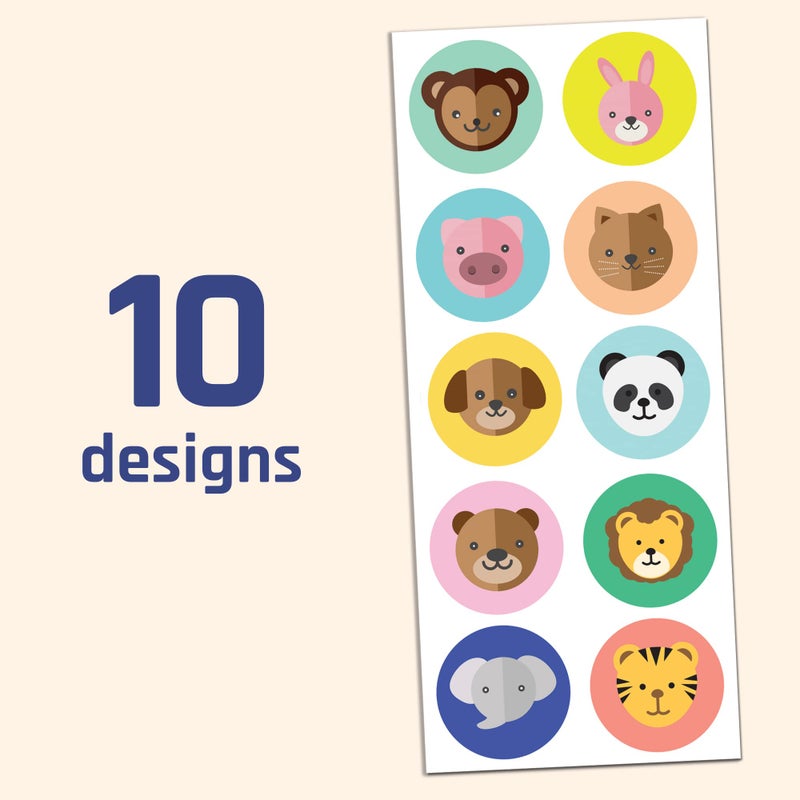 TownStix Farm Animal Stickers for Kids, 1.5" - 20 Sheets, 200 Stickers - Image 3